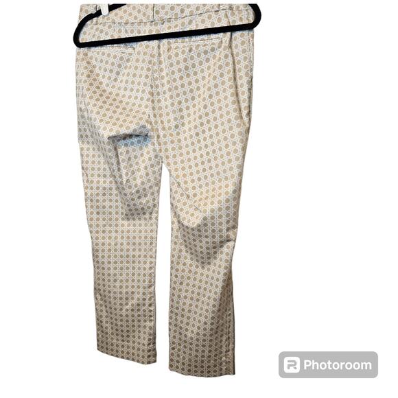 Banana Republic Flat Front Khaki Pattern Dress Pants sz 8 - Picture 3 of 7
